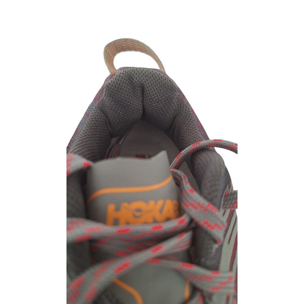 Hoka‎ One One Shoes Womens Size 7 gray pink Speedgoat 4 Trail Running Vibram - Picture 6 of 9